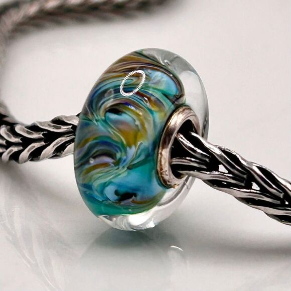 TROLLBEADS Rare Van Gogh Unique #3 LAA 925S colorful swirls, style of the artist - Picture 4 of 8